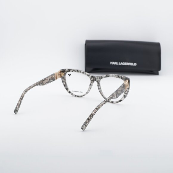 Karl Lagerfeld KL6133 062 Cat Eye 54mm Eyeglasses - Textured Grey main image 6